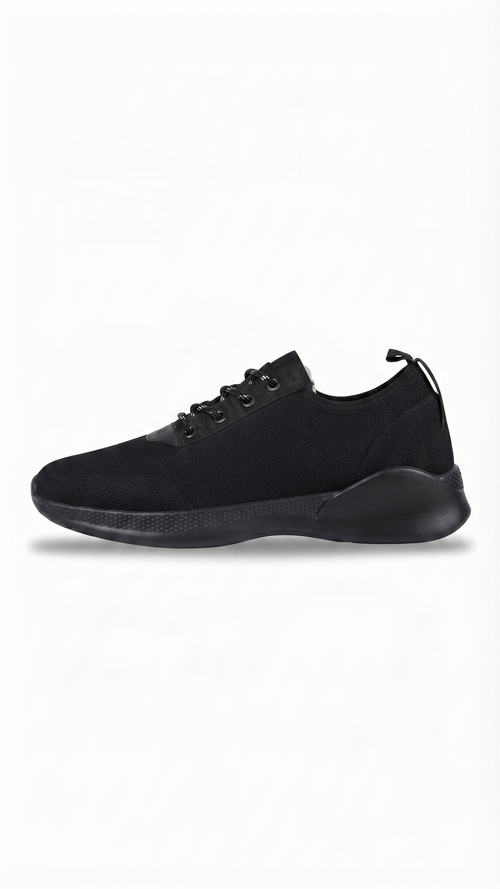 Men's Ultra Lightweight Mesh Running & Walking Shoes | Breathable Sports Sneakers - Black