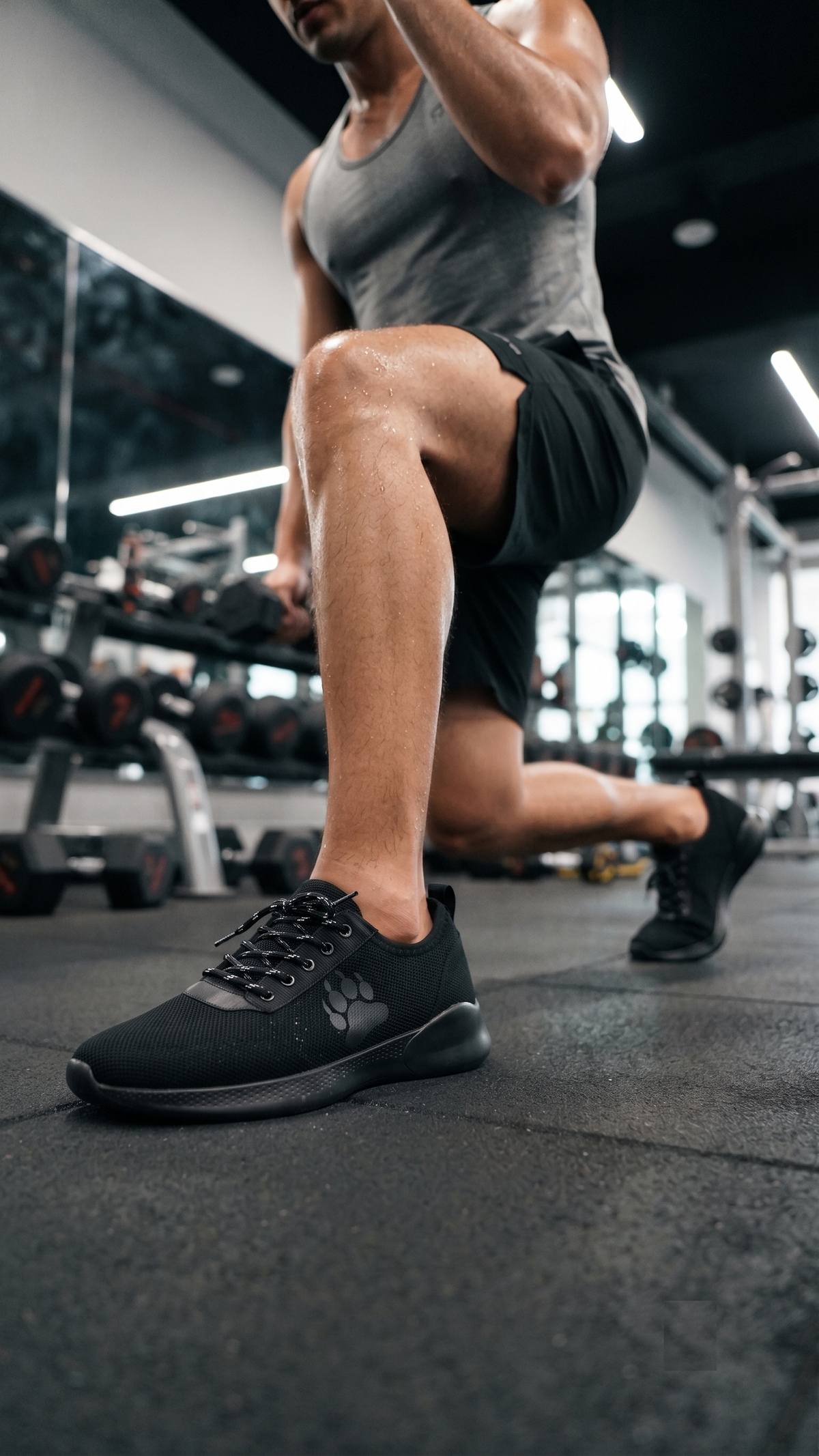 Men's Ultra Lightweight Mesh Running & Walking Shoes | Breathable Sports Sneakers - Black
